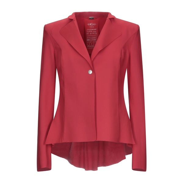【送料無料】 ハイ レディース ジャケット＆ブルゾン アウター Blazers Red