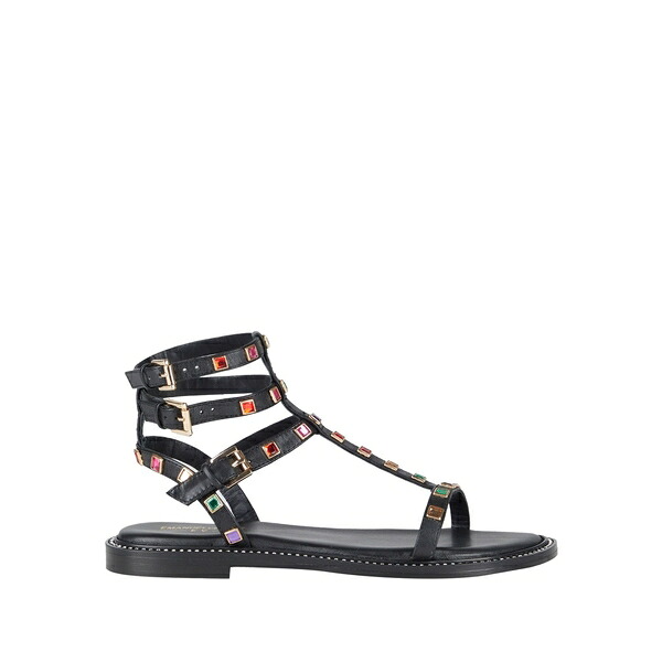 【送料無料】 エマヌエーレ ヴェー レディース サンダル シューズ Sandals Black