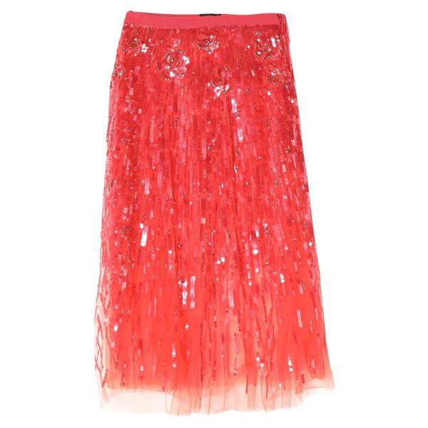 【送料無料】 エリザベスフランキ レディース スカート ボトムス Midi skirts Red