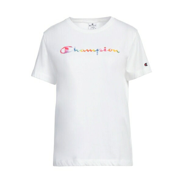 【送料無料】 チャンピオン レディース Tシャツ トップス T-shirts White
