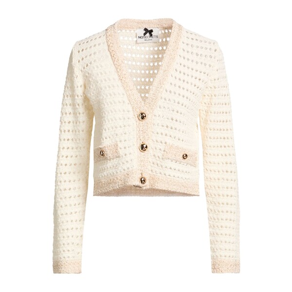 【貨物輸送無料】 ノー シークレッツ レディース ジレー アウター Cardigans White