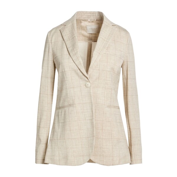 【送料無料】 チルコロ1901 レディース ジャケット＆ブルゾン アウター Blazers Beige｜asty