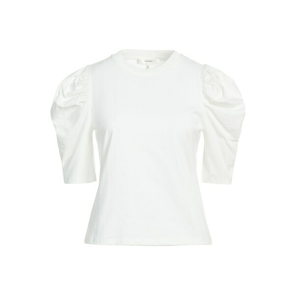 【送料無料】 フレーム レディース Tシャツ トップス T-shirts White