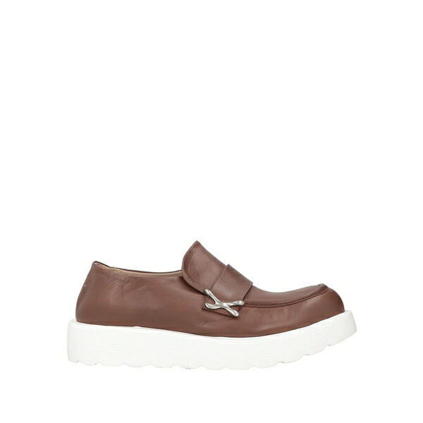 【送料無料】 イクソス レディース スリッポン・ローファー シューズ Loafers Brown|asty