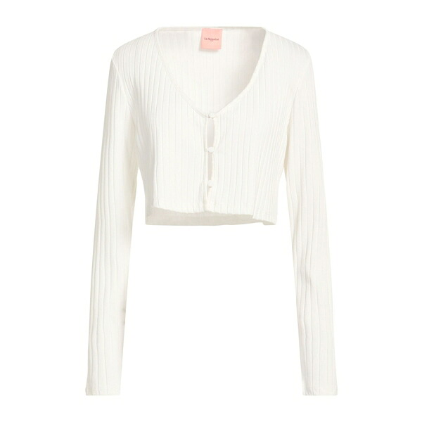 【貨物輸送無料】 ラ セメーヌ 光の都市 レディース ジレー アウター Cardigans White