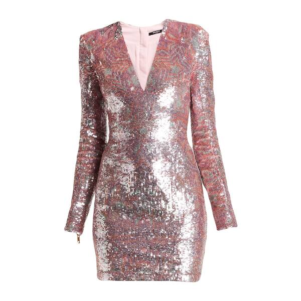 【送料無料】 バルマン レディース ワンピース トップス Mini dresses Pink
