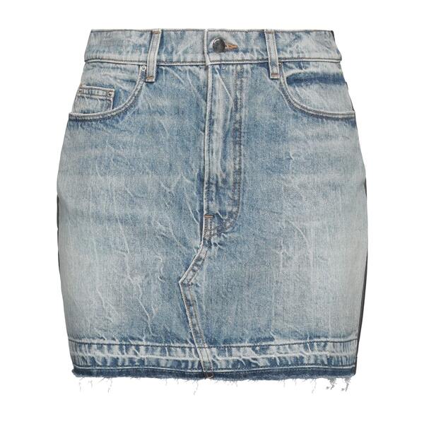 【送料無料】 アミリ レディース スカート ボトムス Denim skirts Blue|asty