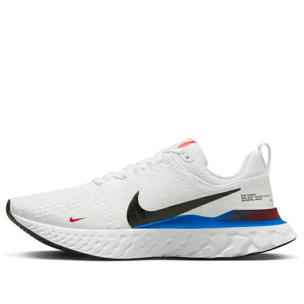 Nike ナイキ メンズ スニーカー 【Nike React Infinity Run Flyknit 3 \u0027White Photo Blue Red\u0027 FJ3994-100】  大きさ US_8.5(26.5糎)
