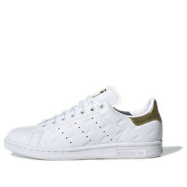 adidas アディダス レディース スニーカー 【(WMNS) adidas Stan Smith 'Debossed Logos - White Metallic Gold' EF6853】 サイズ US_5.5(22.5cm)｜asty