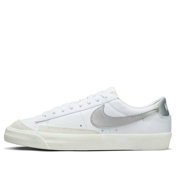 Nike ナイキ レディース スニーカー 【(WMNS) Nike Blazer Low '77 'White Metallic Silver' DC4769-113】 サイズ US_5.5(22.5cm)｜asty
