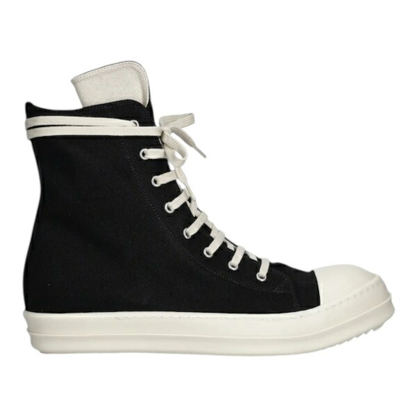 Rick Owens リックオウエンス メンズ スニーカー  【Rick Owens DRKSHDW High Top Black Milk】  サイズ EU_46(31.0cm) Black/Milk/Milk