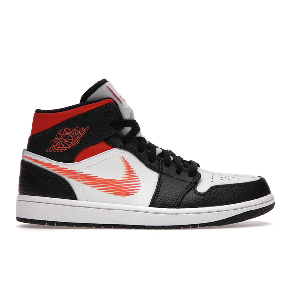 Jordan ジョーダン メンズ スニーカー 【Jordan 1 Mid Zig Zag Swoosh】 サイズ US_10(28.0cm) White/Team Orange/Black/Total Orange|asty