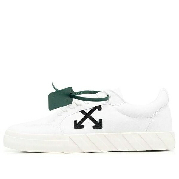 Off-White オフホワイト メンズ スニーカー 【Off-White Vulcanized Low Canvas 'White Black Orange' OMIA085C99FAB0020110】 サイズ US_7(25.0cm)｜asty