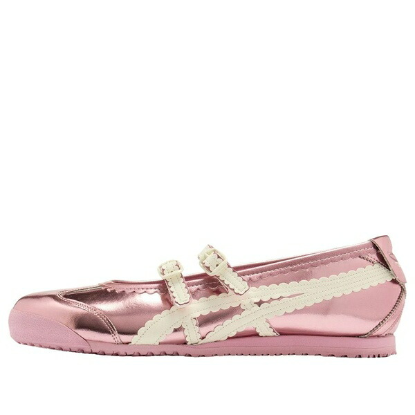 Onitsuka Tiger オニツカタイガー レディース スニーカー 【(WMNS) Onitsuka Tiger Mexico 66 TGRS 'Metallic Pack Crystal Pink Cream' 1182A708-701】 サイズ US_5.5(22.5cm)|asty