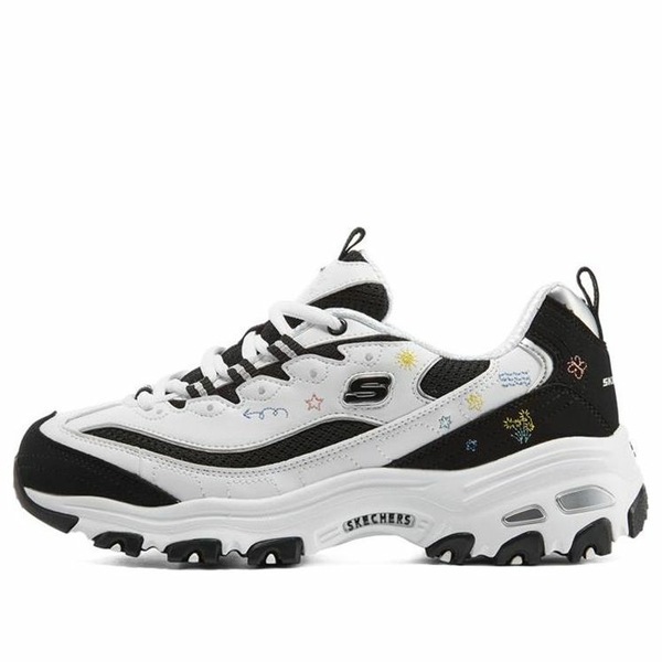Skechers スケッチャーズ レディース スニーカー 【(WMNS) Skechers D'Lites 1.0 'White Black' 896155-WBK】 サイズ US_8.5(25.5cm)｜asty