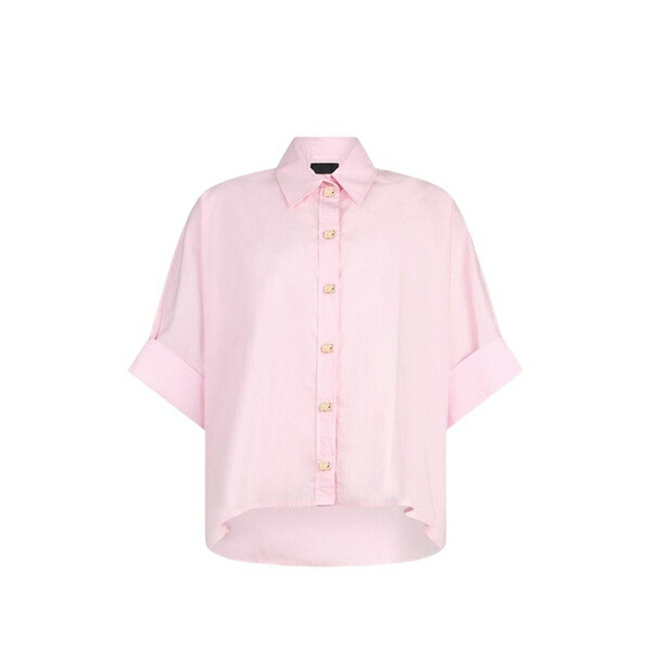 リュージョー レディース プルオーバー トップス Button shirt Pink