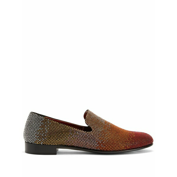 ジュゼッペザノッティ メンズ スリッポン・ローファー シューズ Lewis sparkle crystal-embellished loafers Multicolour