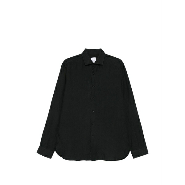 ザカス メンズ シャツ トップス Legacy long-sleeve shirt Black|asty