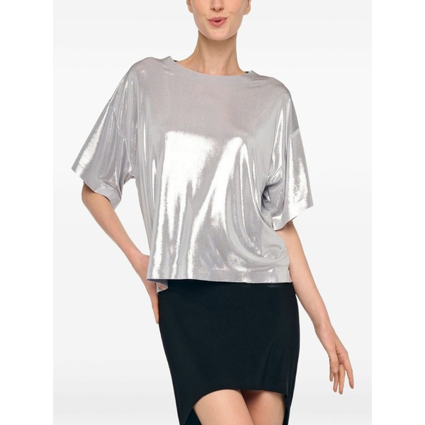 ノーマカマリ レディース プルオーバー トップス Boxy short-sleeve t-shirt Silver