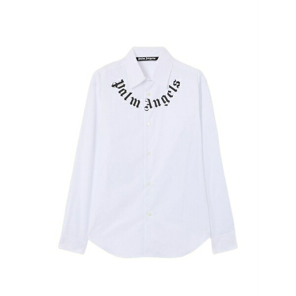パーム・エンジェルス メンズ シャツ トップス Logo-print long-sleeve shirt White｜asty 37,570円