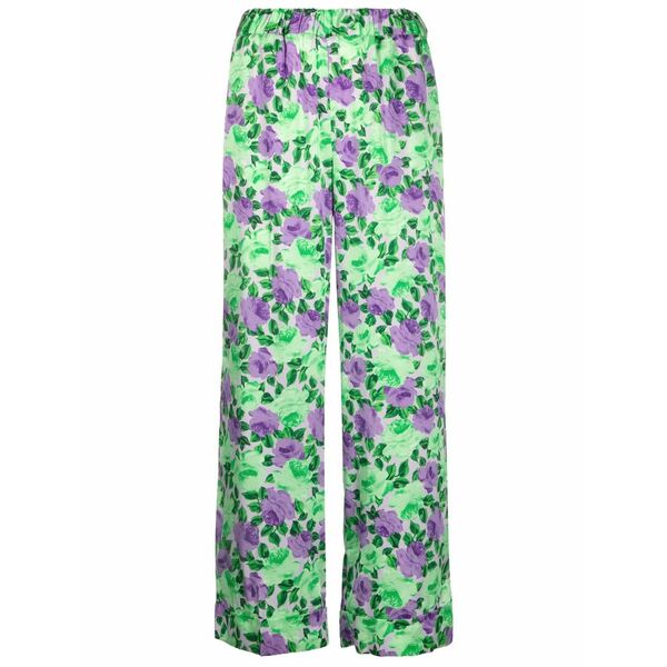 パロッシュ レディース カジュアルパンツ ボトムス Pantalone floral print trousers Purple|asty