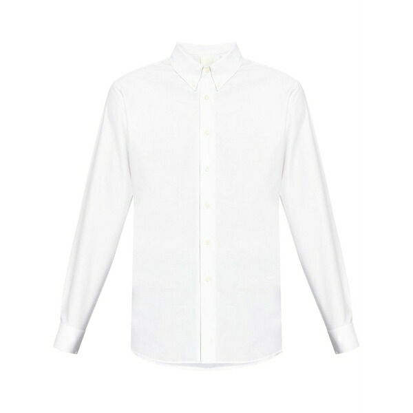 ジバンシー メンズ シャツ トップス Button-down cotton shirt White|asty