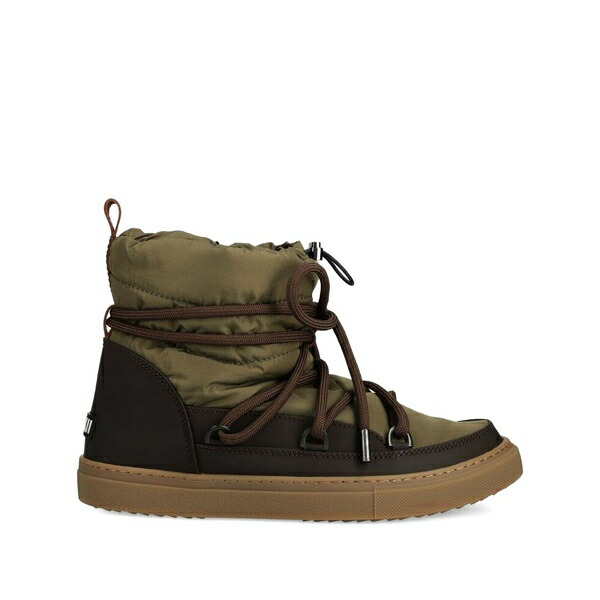 イヌイキー メンズ ブーツ シューズ Padded ankle boots Green