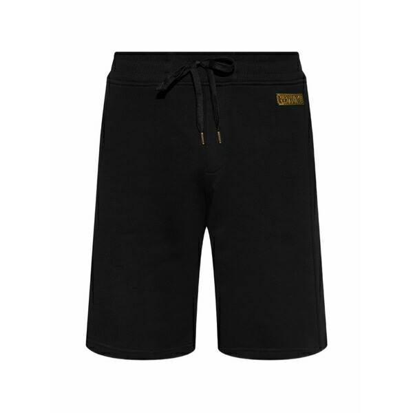 ベルサーチ メンズ カジュアルパンツ ボトムス Logo drawstring shorts Black