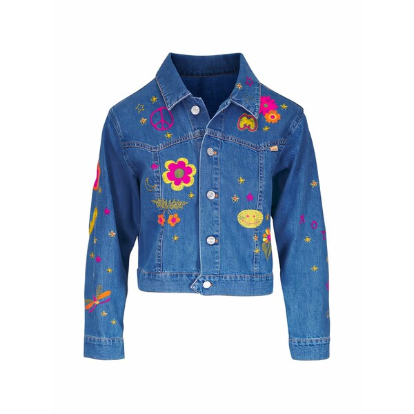 マザー レディース ジャケット＆ブルゾン アウター The heyday embroidered denim jacket Blue｜asty