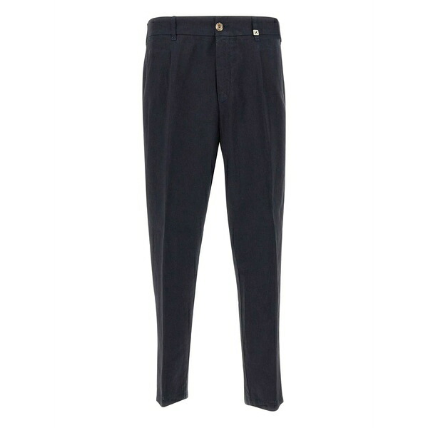 ミース メンズ 心地好いズボン下 ボトムス Single-pleat wool trousers Blue