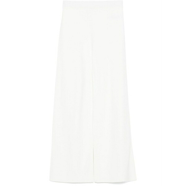 パロッシュ レディース 心地好いズボン下 ボトムス Knitted trousers White