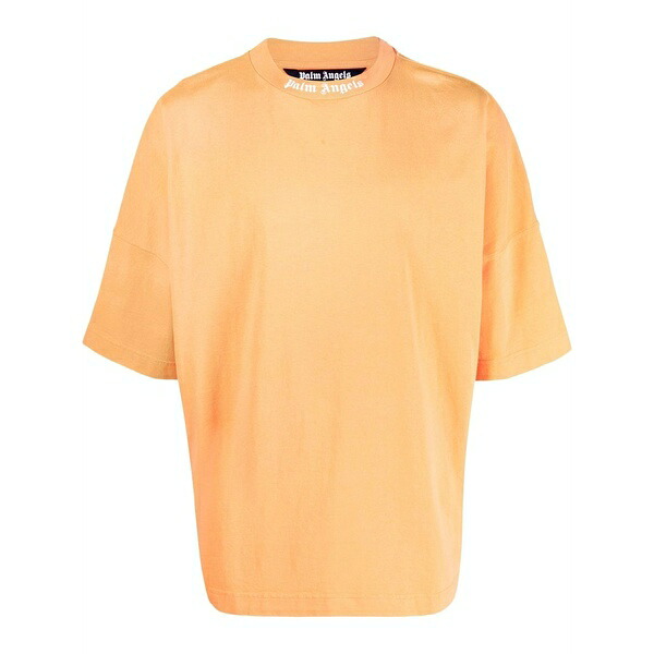 パーム・エンジェルス メンズ ティーシャツ トップス Logo-print cotton t-shirt Orange トップス-Tシャツ・カットソー