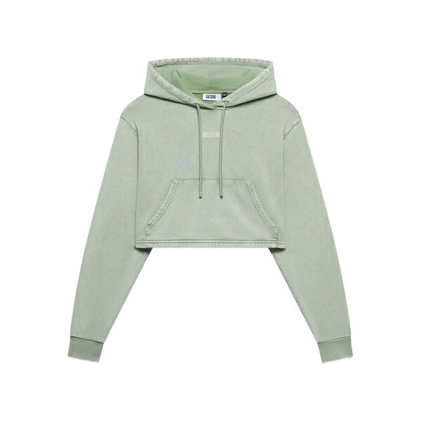 ジーシーディーエス レディース パーカー・スウェットシャツ アウター Logo-tag hoodie Green