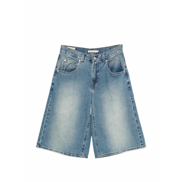 リーヴァイズジーンズ レディース 心地好いズボン下 ボトムス Super baggy denim shorts Blue