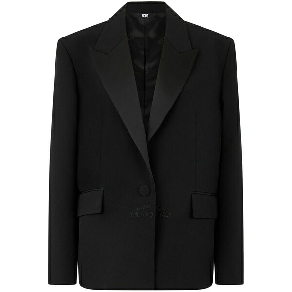 ジーシーディーエス レディース 上衣＆上衣 アウター V-neck blazer Black