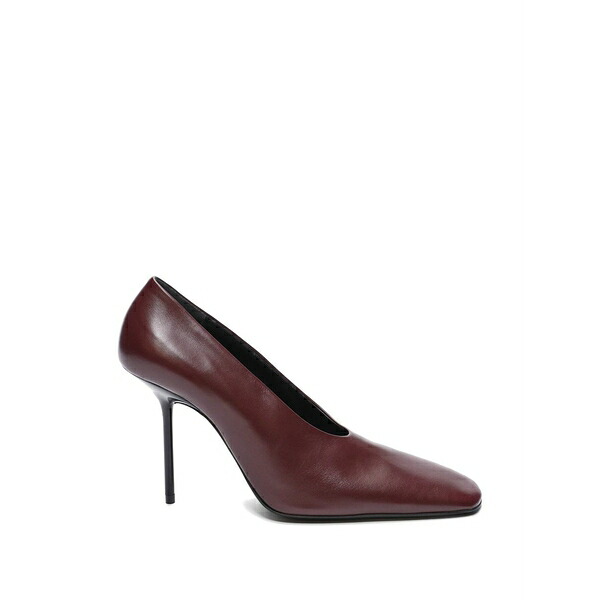 ヴィクトリア ベッカム レディース パンプス シューズ Square-toe leather pumps Red
