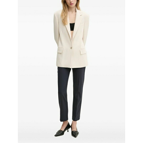アイスバーグレタス レディース 上衣＆上衣 アウター Single-breasted padded-shoulder blazer Neutrals