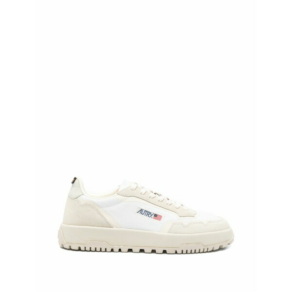 オートリー メンズ スニーカー シューズ Logo-patch sneakers White