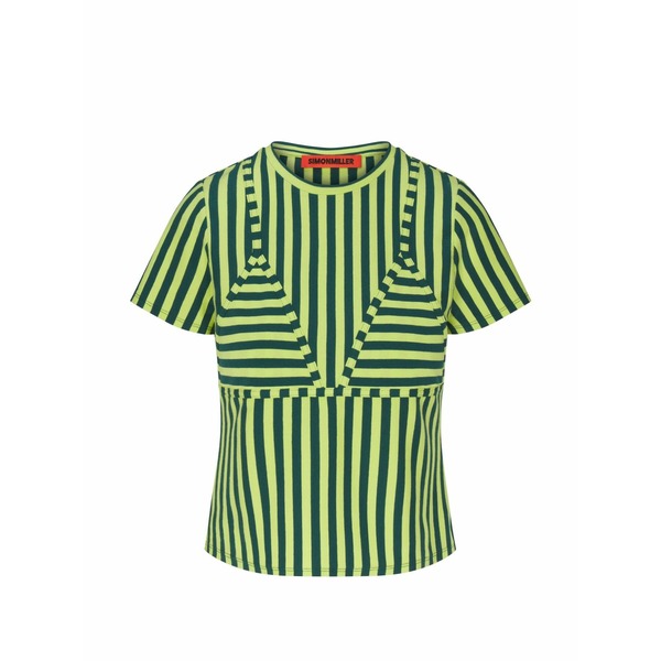 サイモン鏡鑑 レディース プルオーバー トップス Kini t-shirt Green