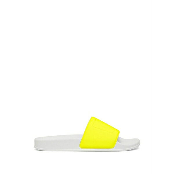 エムエスジイエム メンズ サンダル シューズ Logo-embossed slides Yellow