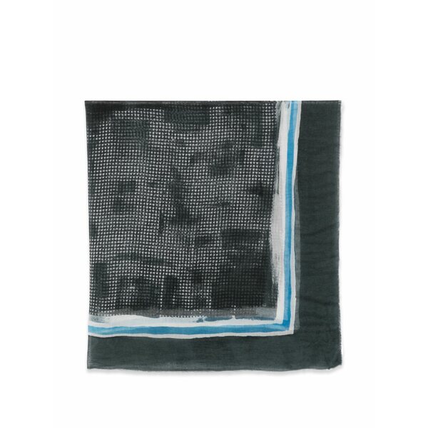ファリエロ サルティ メンズ 消音装置・袈裟・えり巻き 添え物 Houndstooth-pattern frayed scarf Black