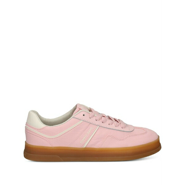 トミーヒルフィガー レディース スニーカー シューズ Panelled low-top sneakers Pink|asty