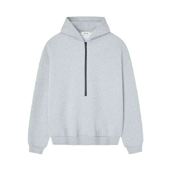 フィアオブゴッド メンズ パーカー・スウェットシャツ アウター Hooded zip sweatshirt Grey