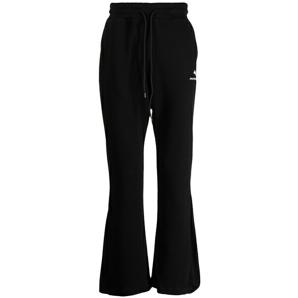 マウナ 世話をする メンズ 心地好いズボン下 ボトムス Flared logo-print track pants Black