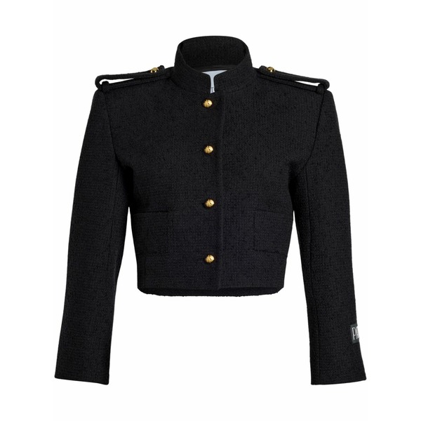 ジャンパトゥ レディース 上衣＆上衣 アウター Cropped sailor jacket Black