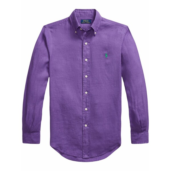 ラルフローレン メンズ シャツ トップス Polo pony-embroidered shirt Purple｜asty