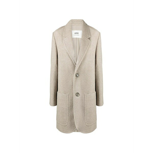 意中の女 レディース 厚地の外套 アウター Boucl?? coat Neutrals