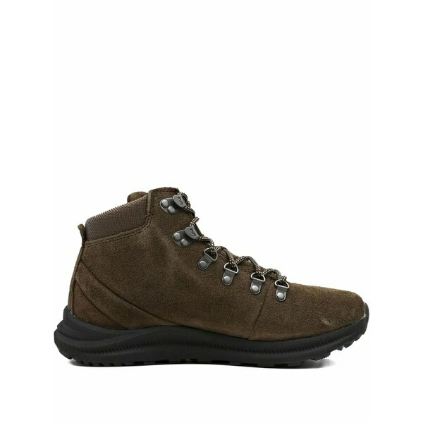 メレル メンズ スニーカー シューズ Suede lace-up trainers Green
