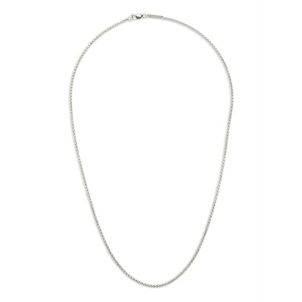 トム白木 メンズ 首飾り・チョー鉄道車両 佩び物 Lee chain slim necklace Silver