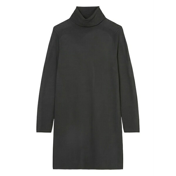 マルコポーロ レディース 衣裳 トップス Turtleneck sweater mini dress Grey